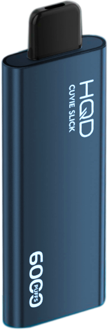 hqd cuvie slick disposable vape Blue Raspberry Left Side Curve flavour 7000 puffs
