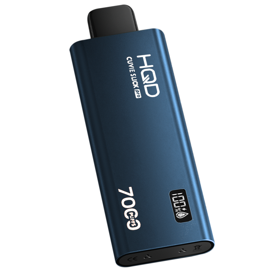 hqd cuvie slick disposable vape Blue Raspberry Left Side flavour 7000 puffs