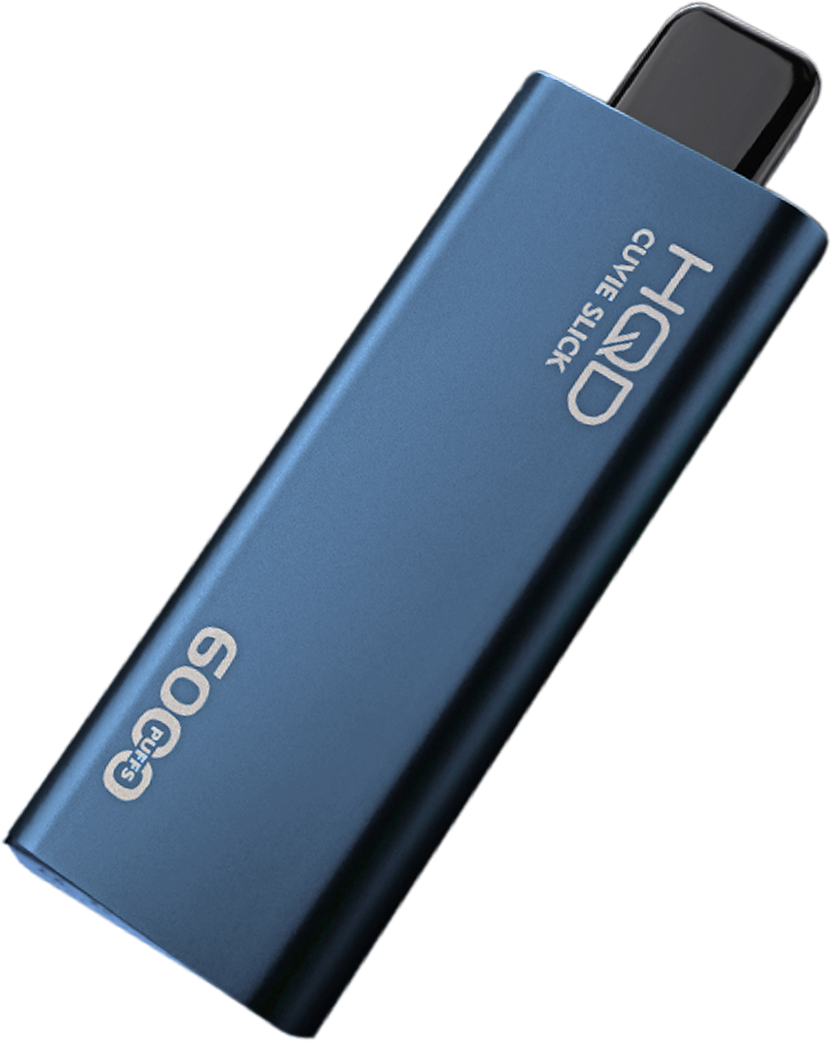 hqd_cuvie_slick_disposable_vape_Blue Raspberry right side_6000_puffs